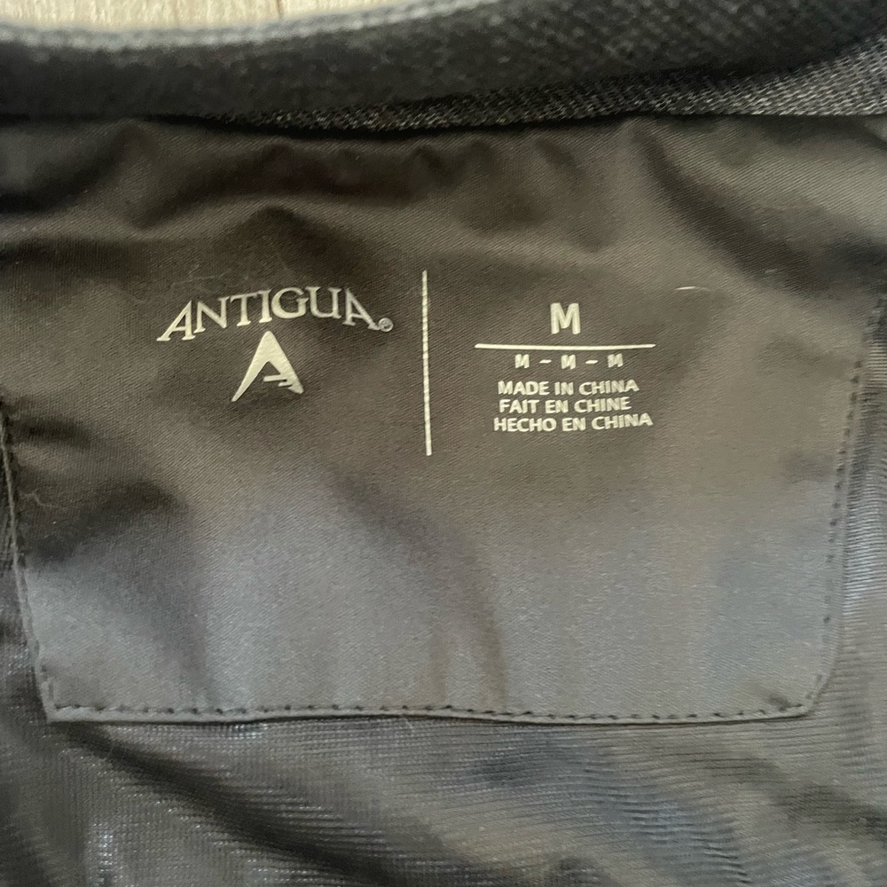 Golden State Warriors- Antigua Black and Gray Windbreaker Jacket - Picture 5 of 6